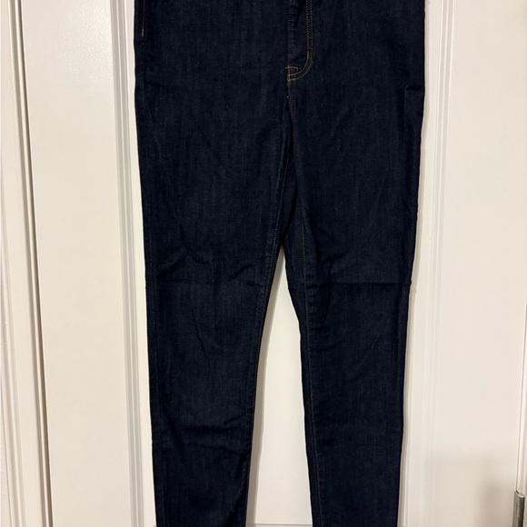 J. Crew Factory Denim - J. Crew High-Rise Skinny Jeans in Dark Indigo